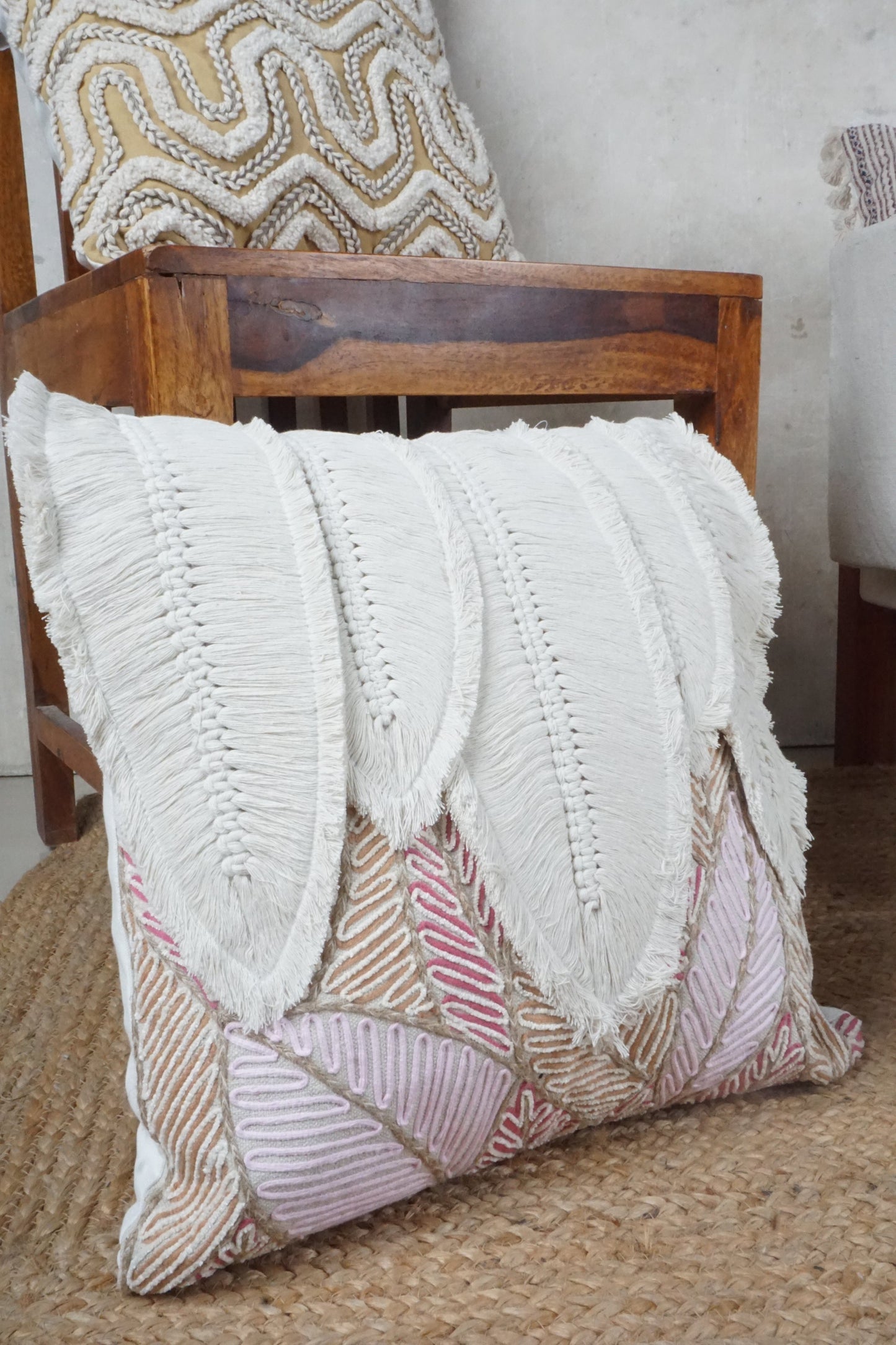 Flutterleaf Blush Cushion cover