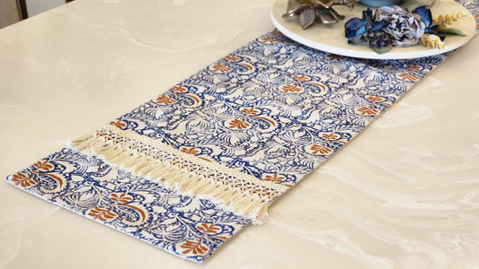 Lace-Embellished Chikan Runner