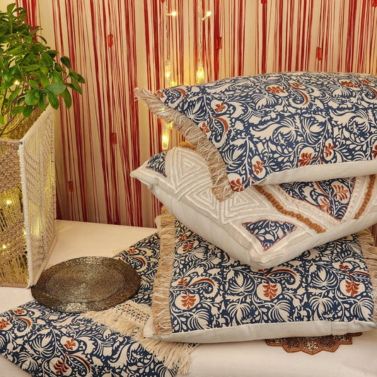 Festive Cushions, Runner, Tableware and String Curtain Set
