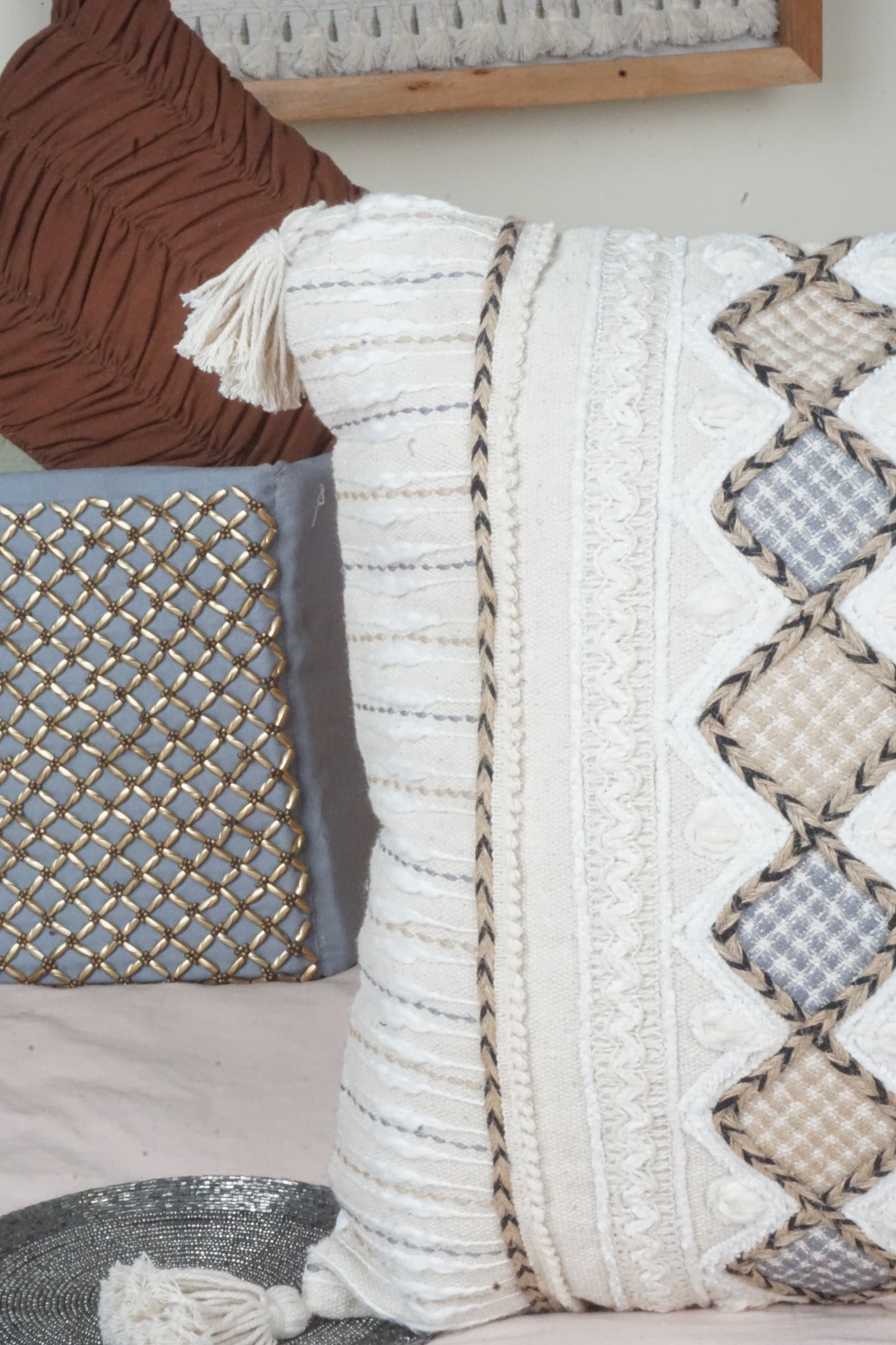 Royal Mughal Motif Cushion Cover
