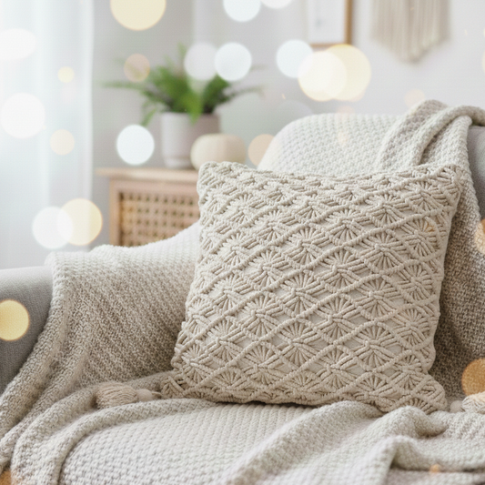 Macrame Cushion Cover