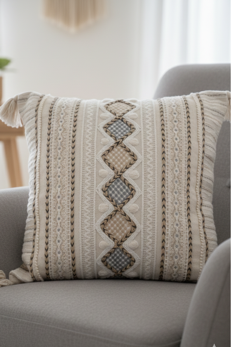 Royal Mughal Motif Cushion Cover