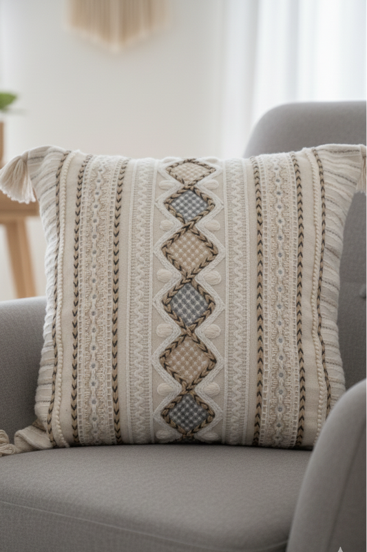 Royal Mughal Motif Cushion Cover