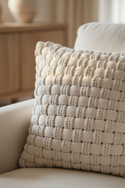 Boho Braid Bliss Cushion