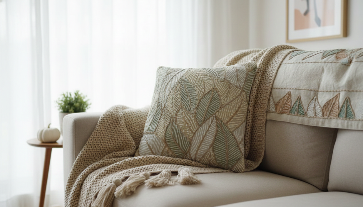 Leaves Whimsy Pillow