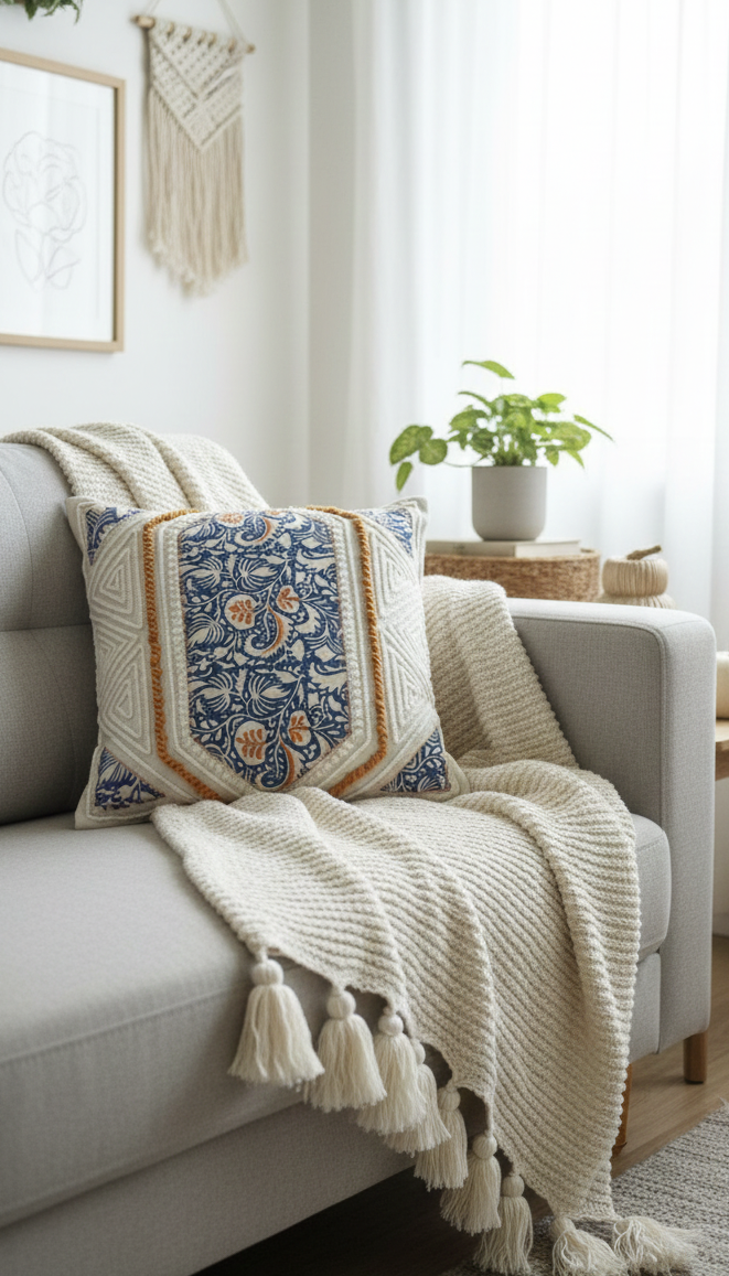 Tranquil Tones Cushion Cover