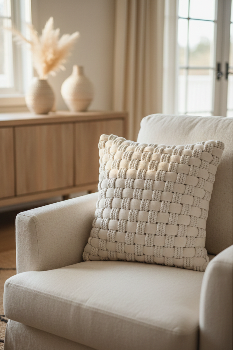 Boho Braid Bliss Cushion