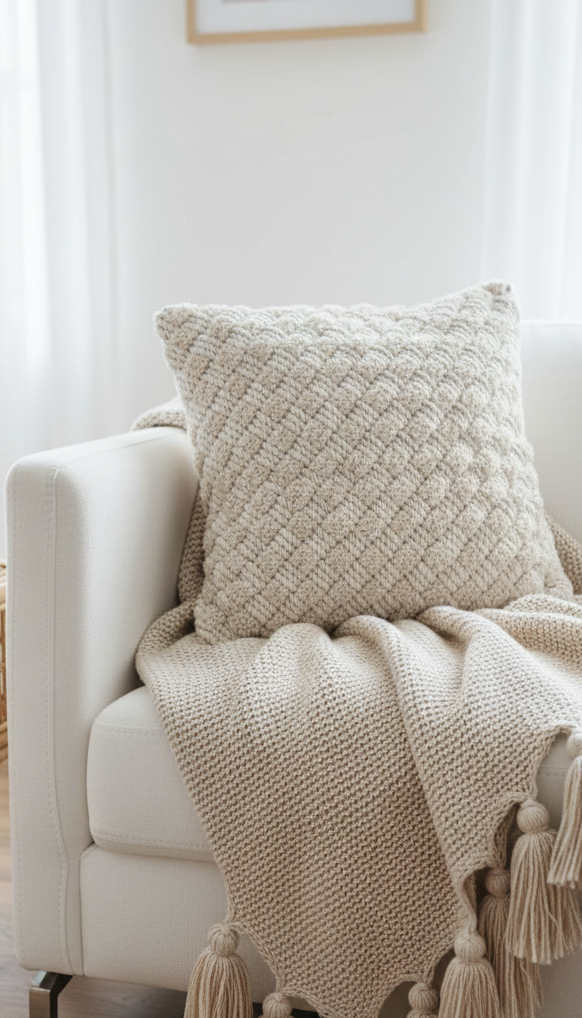 Harmony Macrame Cushion Cover