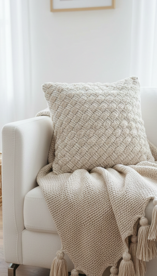 Harmony Macrame Cushion Cover