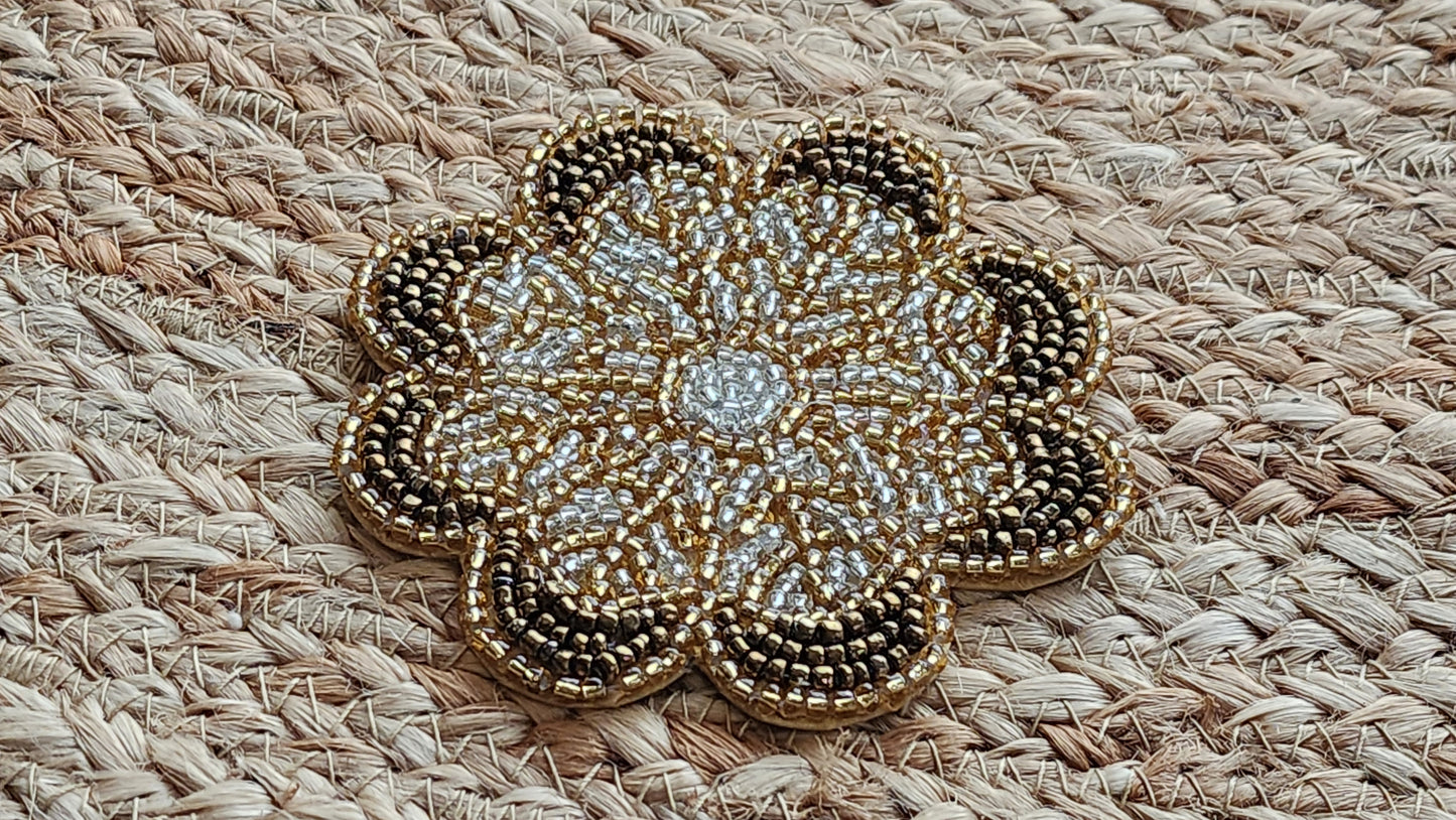 Golden Beaded Tableware Set