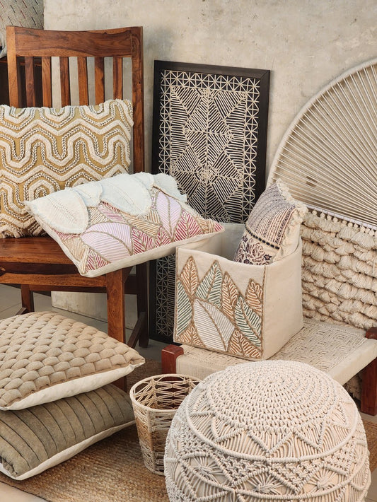 Flutterleaf Blush Cushion cover