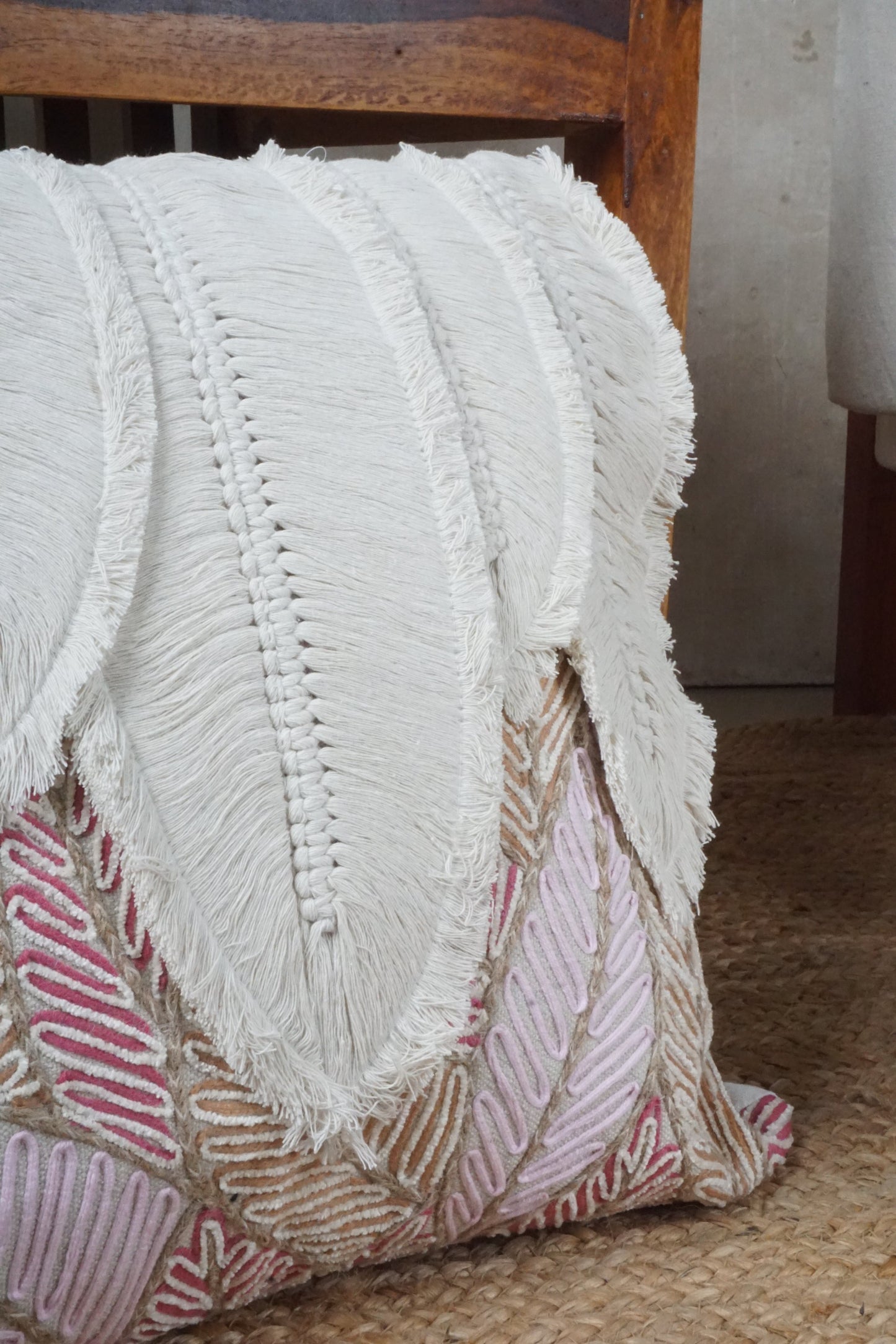 Flutterleaf Blush Cushion cover